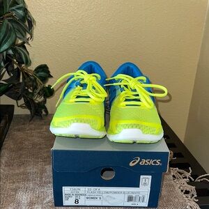 Asics Kids Sneakers - Neon Yellow and Blue